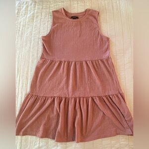 Forever 21 Blush Pink Tiered Mini Dress Medium